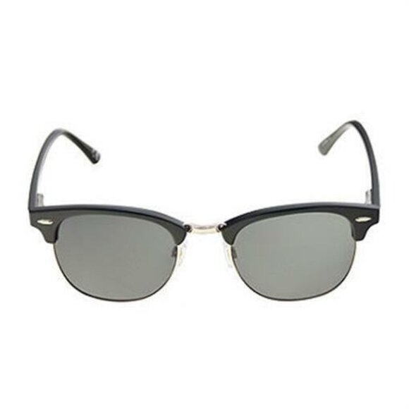 NWT Foster Grant Browline Polarized Sunglasses Black UV400 Protection #90420 - Picture 1 of 1